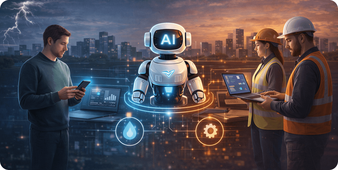 AI agent providing intelligent customer assistance